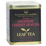Harrisons & Crosfield Loose Leaf Green Japanese Cherry Sencha, 4.4-Ounce Tin (Pack of 2)
