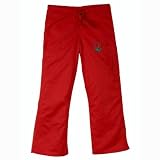 Ohio State Buckeyes NCAA Cargo Style Scrub Pant Leaf Logo (Red) (Small)