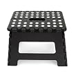 EASY EZ FOLD STEP STOOL 9" FOLDING STORAGE (BLACK)