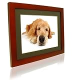 Electronics : Pictorea Pro 10.4" Digital Photo Frame (Red Wood) MP3/Movies/Jpeg & Remote With Zero Dead Pixel Warranty