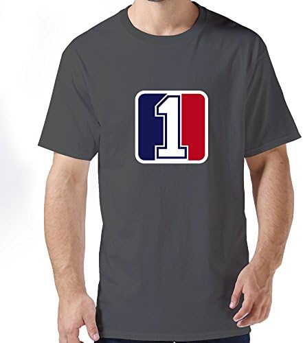 Number One League Men's 100% Cotton Tee Shirts DeepHeather Small