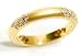 Jewelry : Diamond Starburst Wedding Ring or Stacking Ring, 18k Yellow Gold, Ring Size 6 (T.w 0.45)