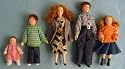DOLLS HOUSE/ MODERN FAMILY SET OF DOLLS/ 5 PIECE/ NEW
