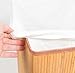 BIRDROCK HOME Bamboo Laundry Hamper - Natural - Square - Machine Washable Cotton Canvas Liner