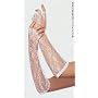 Elbow Lengh Lace Fingerless Gloves
