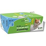 Van Ness DL715 PureNess Extra Giant Drawstring Cat Pan Liner, 15-Count