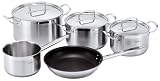 Brabantia Favourite 5Pc Casserole Set (14cm Milkpan, 16,18,20cm Casseroles, 24cm Frypan n/s