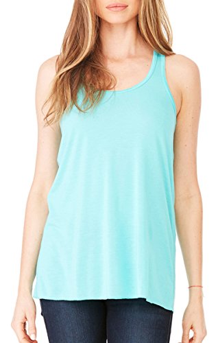 BellaCanvas-Womens-Flowy-Racer-Back-Light-Tank-Top-Medium-Teal