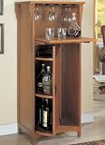 Dark Oak Wine Cabinet