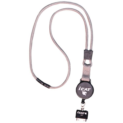 iCat 11029Cp-C77 Reel Neck It Lanyard with Retractable Reel Leash - Holder - Retail Packaging - Pewter
