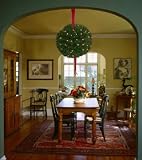 Set of 2 Pre-Lit Romantic Pine Kissing Balls 8 Functions Clear Lights 12