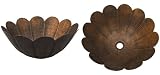 15"Flower Mexican Hammered Copper Vessel Bathroom Sink