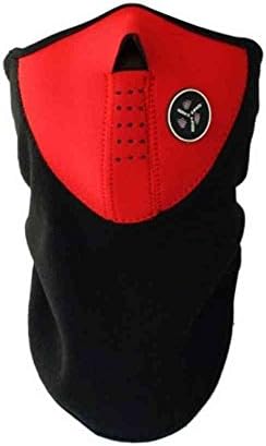Dealtribe Neck Gaiter Skiing Facial Shield Mask Motorcycle Cycling Face Neck Warmer Red