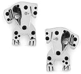 Dalmatian Dog w/ Moveable Legs Post Sterling Silver Earrings