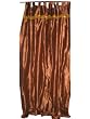2 Copper Brown Art Silk Curtains Drapes Window Panels Tap Top 108"