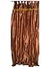 2 Copper Brown Art Silk Curtains Drapes Window Panels Tap Top 108"