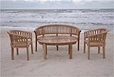 Brianna Deep Seating Set in 5 Pieces by Anderson Teak