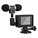 ALEMON Dual Channel Stereo Condenser Microphone with Frame Mount Housing & Thumb Screw Wrench for GoPro Hero 3/3+/4