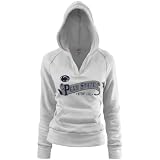 NCAA Penn State Nittany Lions Ladies White Rugby Distressed Deep V-neck Hoody Sweatshirt