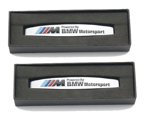HAMMER BMW Motorsport Metal Mark Plate 3M Side Shield Badge Emblem 2-pc Set Special Offer