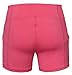 Women's Fitted Elastic Waist Active Compression Workout Gym Shorts with Pockets