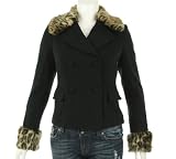 INC International Concepts Fur Trim Coat