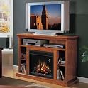 48" Wide Media Mantel Electric Fireplace