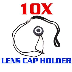 CowboyStudio 10 X Universal Lens Cap Keeper Holder with Elastic Band for All DSLR Camera Canon, Nikon, Olympus, Sony Camera