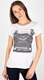 Love Nail Tree Typewriter Kill Fascist T-Shirt - Antique White