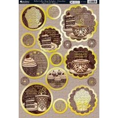 USA Produkt - Die Cafe-Sammlung Die-Cut Punch-Out-Karte 2-Blatt-Pack-Bella Coffee Shop Delight