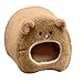 Rats Hamster Winter Warm Fleece Hanging Cage Hammock House Cute Bear Desige with Bed Mat, for Small Furry Animals