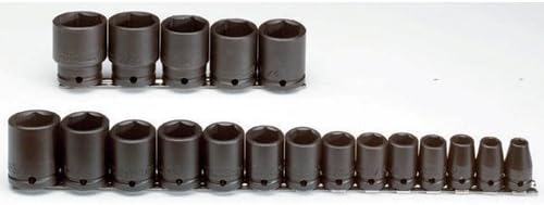 Stanley Proto J74106 19 Piece 6 Point 1/2" Drive Impact Socket Set by Stanley Proto