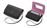 Blackberry Leather Folio for Blackberry 9800 (Black/Pink)
