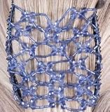 Double Beaded Sapphire Austrian Crystal