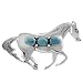 Sterling Silver Turquoise Horse Pin