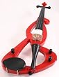 Red Electric 4/4 Violin/Fiddle+Gig Bag+Headphones KiT