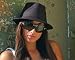 HI-HO-5 Hut Trilby Bogart Fedora Traveller Hip Hop Cityhut Sommerhut Herrenhut Damenhut Partyhut Strandhut Hat Kappe Hüte schwarz weiß S/M L/XL