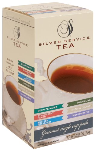Silver Service 275006 Single Cup Tea Pods Variety Pack, 108-count