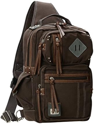 DEVICE Madison Mega Size Messenger Shoulder Bag (DBH-40043) Brown
