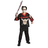 Friday the 13th Child's Jason Hockey Jersey and Mask Costume, Large