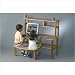 Hutch for Buddy and Computer Desks in Maple Trim Color: Green