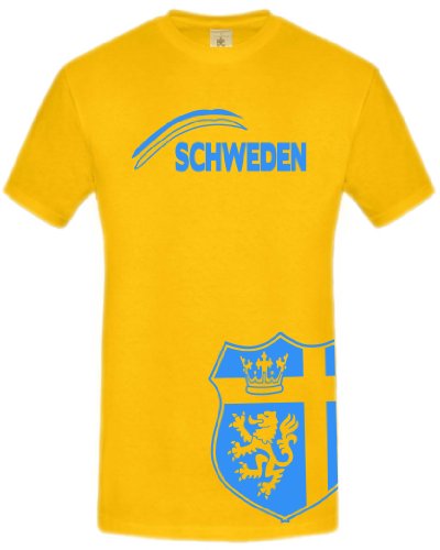 FRAUEN FUSSBALL EM 2013 – SCHWEDEN FANSHIRT 3200(H-G) Gr. XL