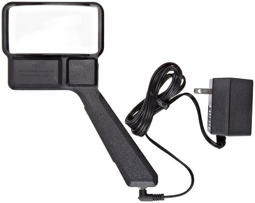 Donegan C-610 Classic Rectangular Illuminated Hand Held Magnifier, 2-1/8x Magnification, 4.5 Diopers, 9