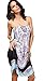 Honeystore Women's Fashion Spring Summer Flower Print Resort Beach Sundress Black M