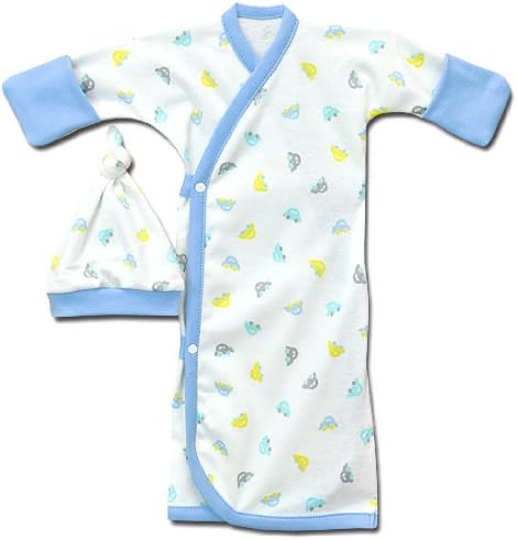 Lil Herbie Side Snap Gown Set - Sizes Tiny & Preemie (Preemie (3-6lbs))