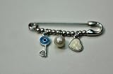 Silver Evil Eye Safety PIN