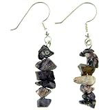 Leopardskin Jasper Sterling Silver Dangle Earrings