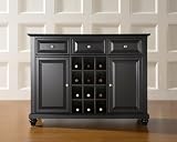Crosley Furniture KF42001DBK Cambridge Buffet Server Cabinet