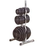 Body Solid GOWT Olympic Plate Tree and Bar Holder
