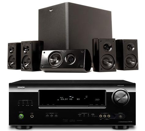 Denon AVR-1312 and Klipsch HDT-300 Home Theater Bundle Package (Black) Denon AVR-1312 and Klipsch HDT-300 Home Theater Bundle Package (Black)